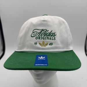 Adidas Masterpiece Originals 1949 Unstructured Strapback Hat‎ White Green NWT